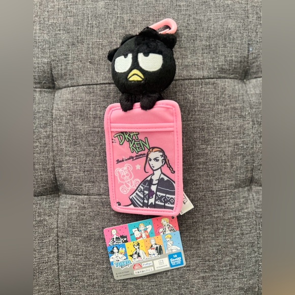 Tokyo Revengers Draken Plush Pass Case with Sanrio Collab Bakumaru from Japan - Picture 2 of 2